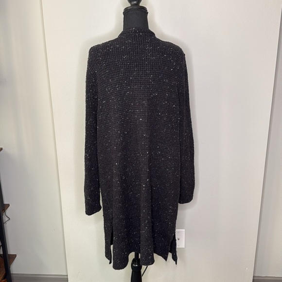 Old Navy Knit Long Open Front Cardigan Sweater in Black Women's Size XL - Picture 5 of 7